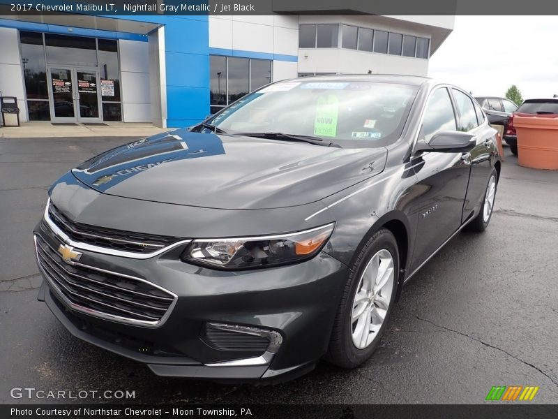 Nightfall Gray Metallic / Jet Black 2017 Chevrolet Malibu LT