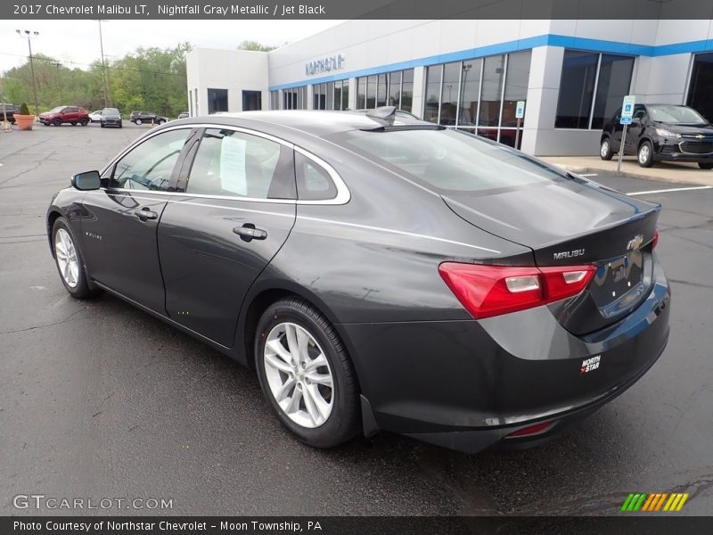 Nightfall Gray Metallic / Jet Black 2017 Chevrolet Malibu LT