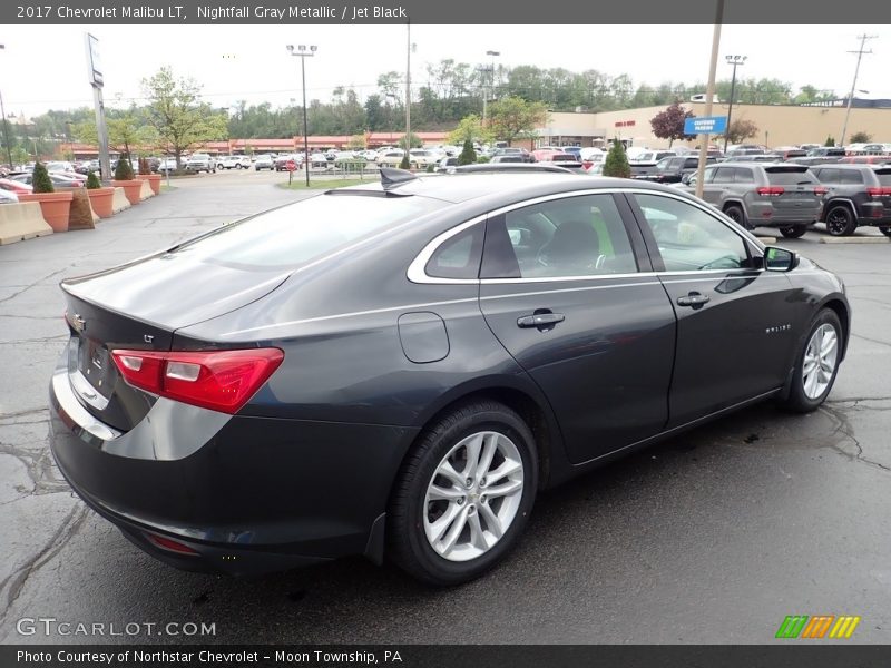 Nightfall Gray Metallic / Jet Black 2017 Chevrolet Malibu LT