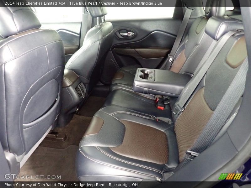 True Blue Pearl / Vesuvio - Jeep Brown/Indigo Blue 2014 Jeep Cherokee Limited 4x4