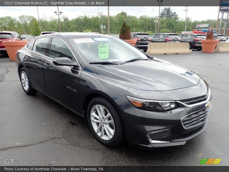 Nightfall Gray Metallic / Jet Black 2017 Chevrolet Malibu LT