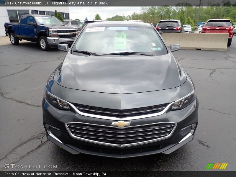 Nightfall Gray Metallic / Jet Black 2017 Chevrolet Malibu LT