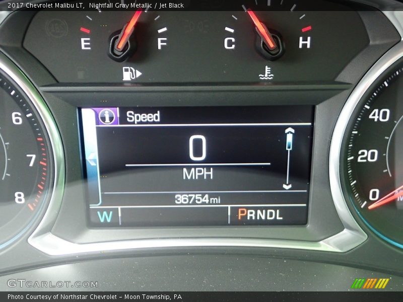 Nightfall Gray Metallic / Jet Black 2017 Chevrolet Malibu LT