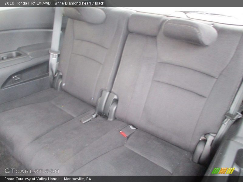 White Diamond Pearl / Black 2018 Honda Pilot EX AWD