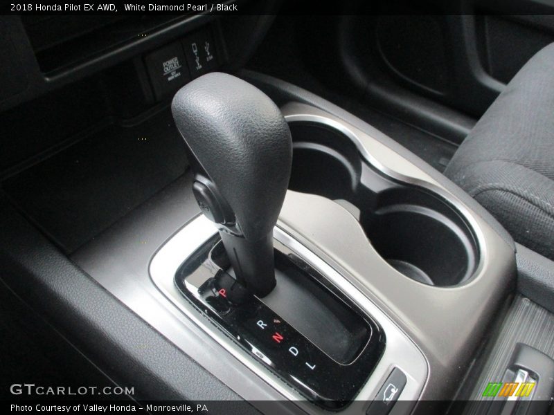 White Diamond Pearl / Black 2018 Honda Pilot EX AWD