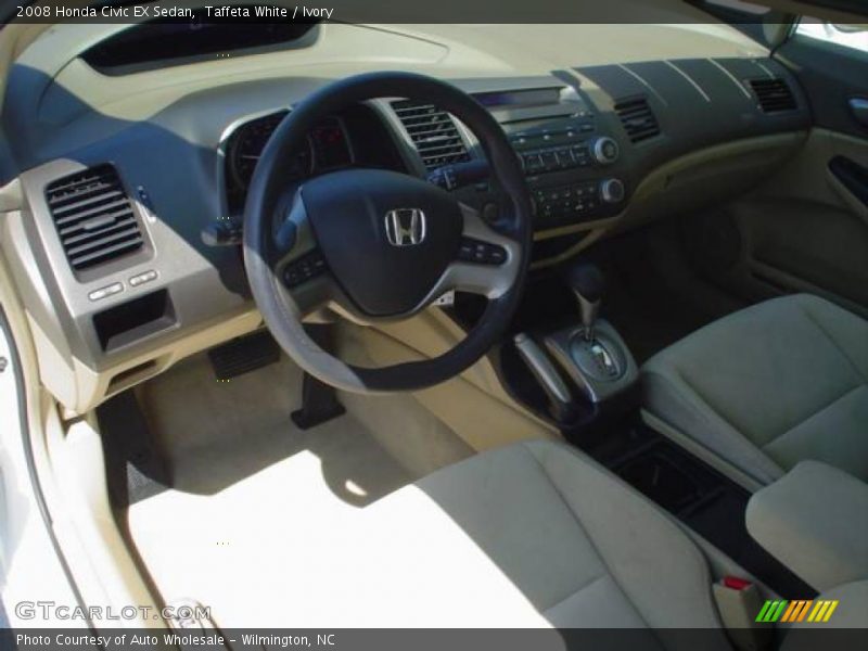 Taffeta White / Ivory 2008 Honda Civic EX Sedan