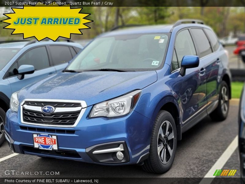 Quartz Blue Pearl / Gray 2017 Subaru Forester 2.5i Limited