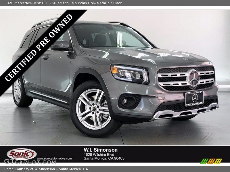 Mountain Grey Metallic / Black 2020 Mercedes-Benz GLB 250 4Matic