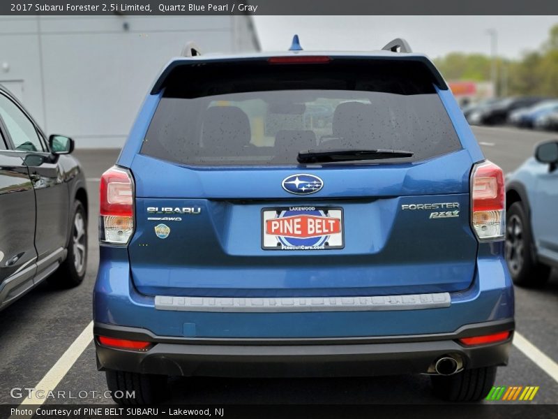 Quartz Blue Pearl / Gray 2017 Subaru Forester 2.5i Limited