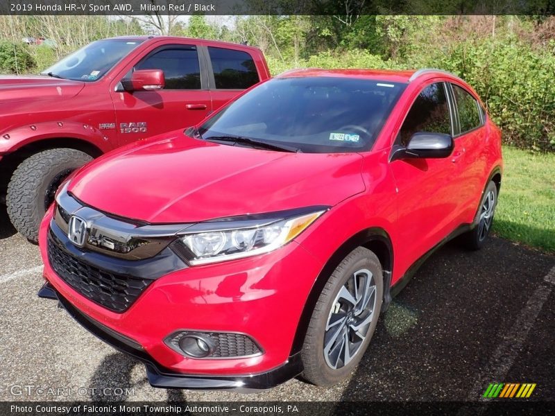 Milano Red / Black 2019 Honda HR-V Sport AWD