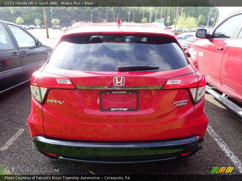 Milano Red / Black 2019 Honda HR-V Sport AWD