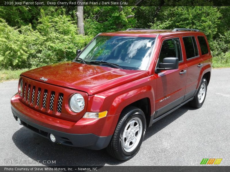 Deep Cherry Red Crystal Pearl / Dark Slate Gray 2016 Jeep Patriot Sport