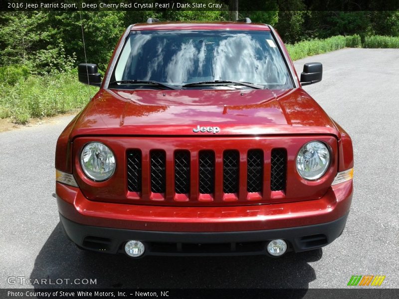 Deep Cherry Red Crystal Pearl / Dark Slate Gray 2016 Jeep Patriot Sport