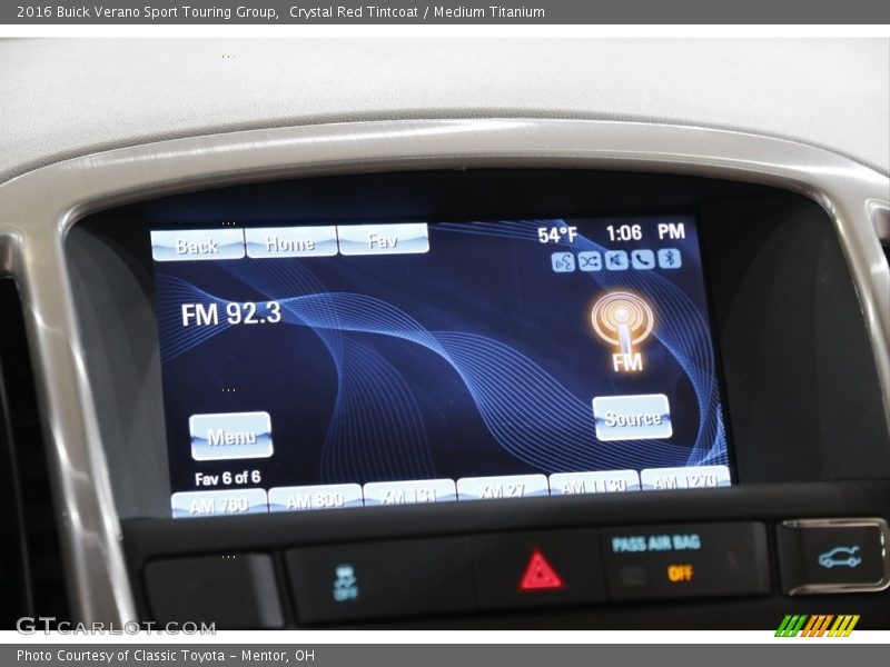 Audio System of 2016 Verano Sport Touring Group