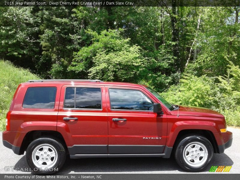 Deep Cherry Red Crystal Pearl / Dark Slate Gray 2016 Jeep Patriot Sport
