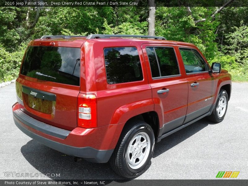 Deep Cherry Red Crystal Pearl / Dark Slate Gray 2016 Jeep Patriot Sport