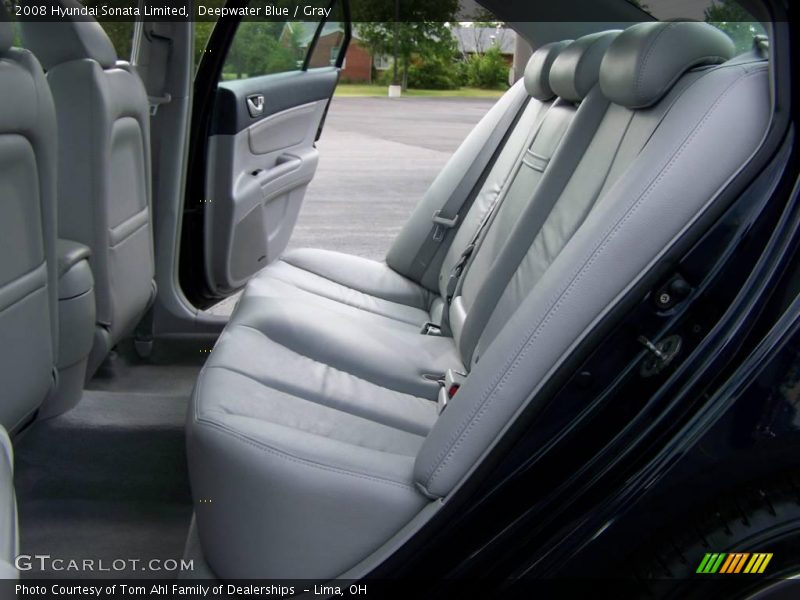 Deepwater Blue / Gray 2008 Hyundai Sonata Limited