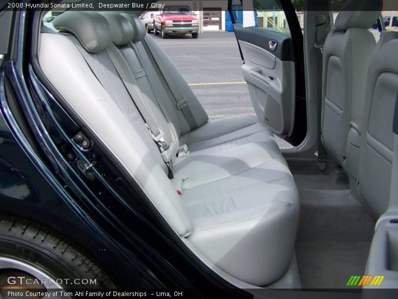 Deepwater Blue / Gray 2008 Hyundai Sonata Limited