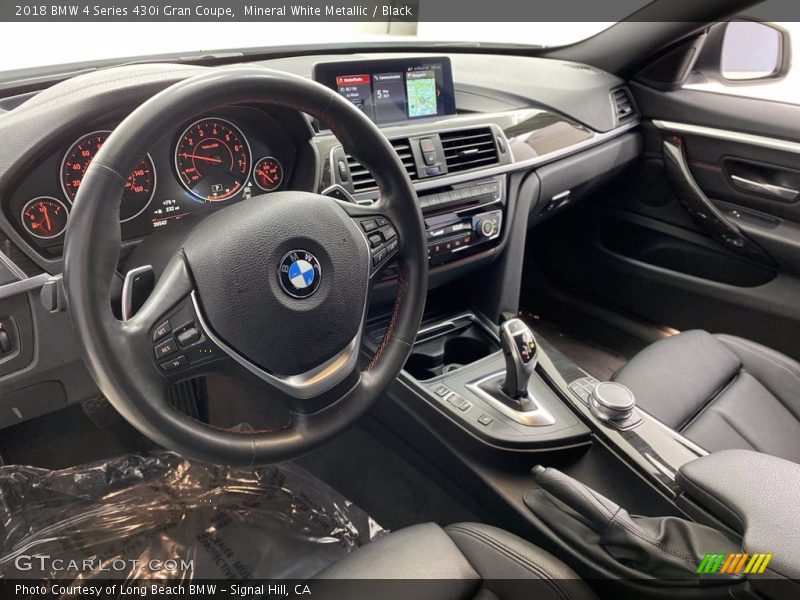 Mineral White Metallic / Black 2018 BMW 4 Series 430i Gran Coupe