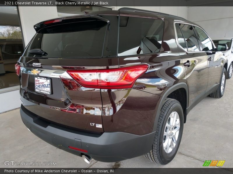 Black Cherry Metallic / Jet Black 2021 Chevrolet Traverse LT