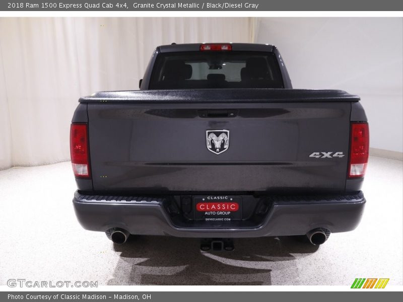 Granite Crystal Metallic / Black/Diesel Gray 2018 Ram 1500 Express Quad Cab 4x4