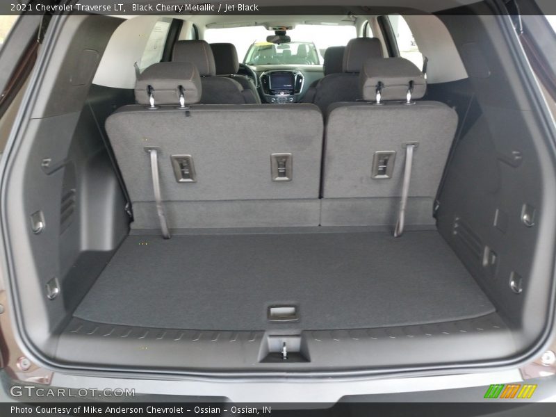 Black Cherry Metallic / Jet Black 2021 Chevrolet Traverse LT