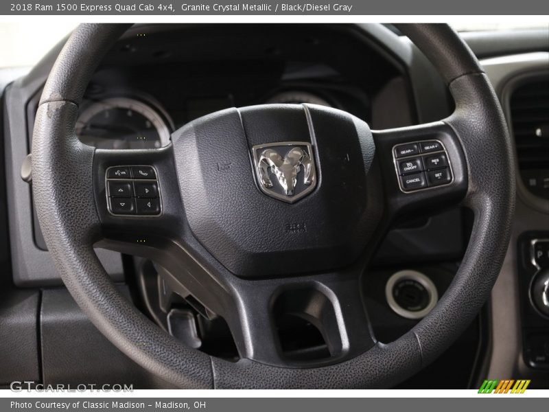 Granite Crystal Metallic / Black/Diesel Gray 2018 Ram 1500 Express Quad Cab 4x4