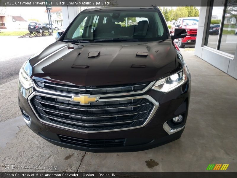 Black Cherry Metallic / Jet Black 2021 Chevrolet Traverse LT