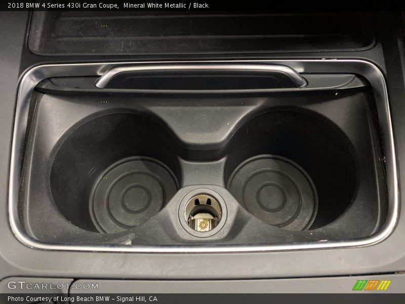 Mineral White Metallic / Black 2018 BMW 4 Series 430i Gran Coupe