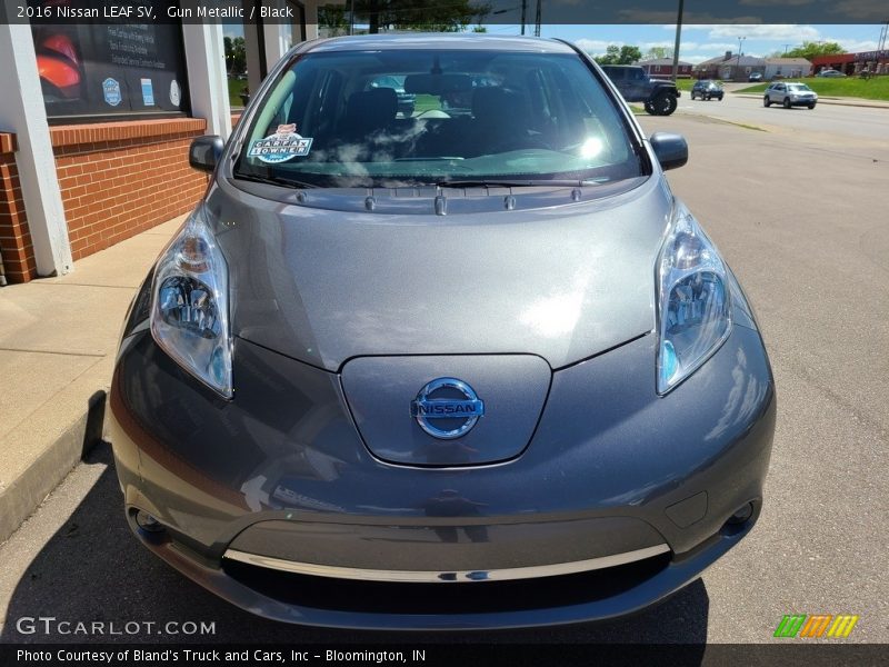 Gun Metallic / Black 2016 Nissan LEAF SV