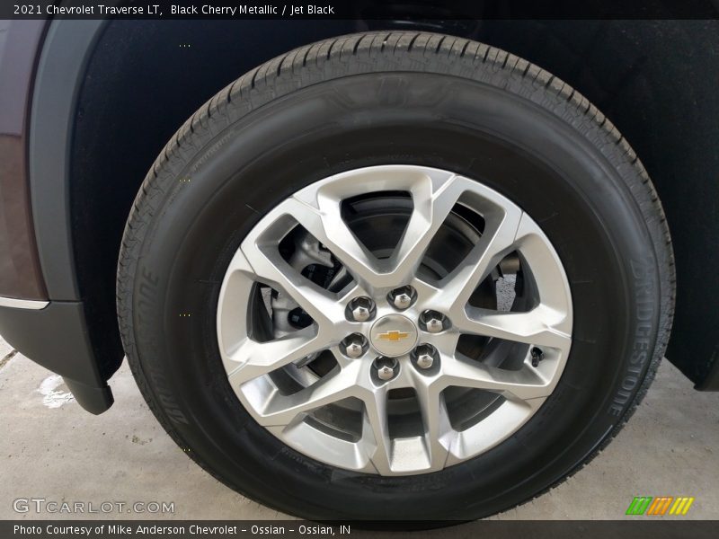 Black Cherry Metallic / Jet Black 2021 Chevrolet Traverse LT