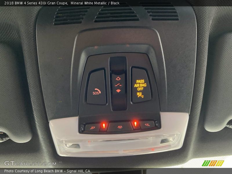 Mineral White Metallic / Black 2018 BMW 4 Series 430i Gran Coupe
