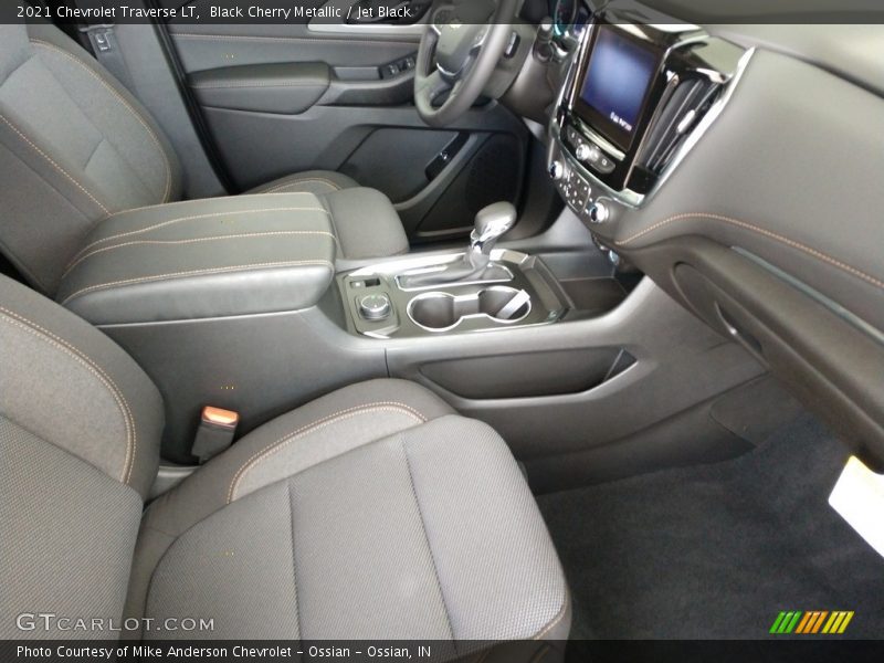 Black Cherry Metallic / Jet Black 2021 Chevrolet Traverse LT