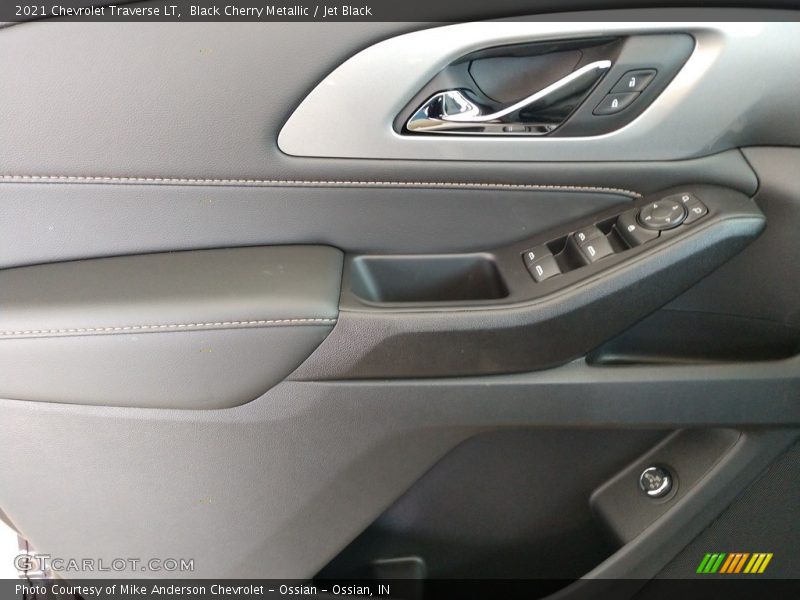Black Cherry Metallic / Jet Black 2021 Chevrolet Traverse LT