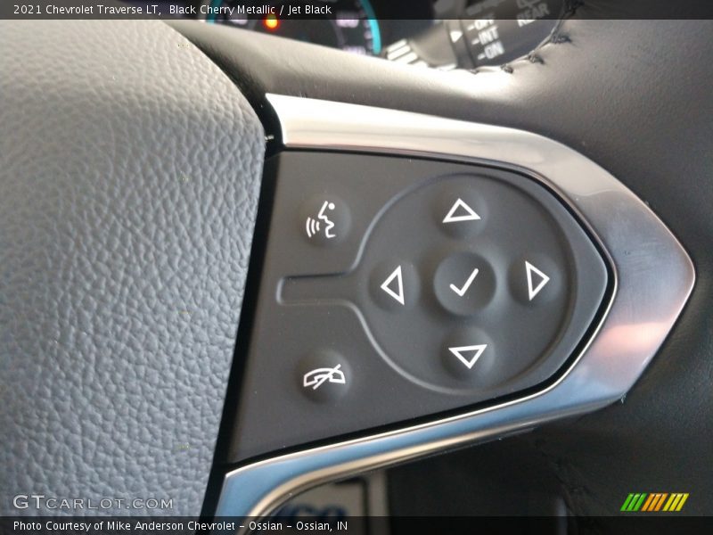 Black Cherry Metallic / Jet Black 2021 Chevrolet Traverse LT