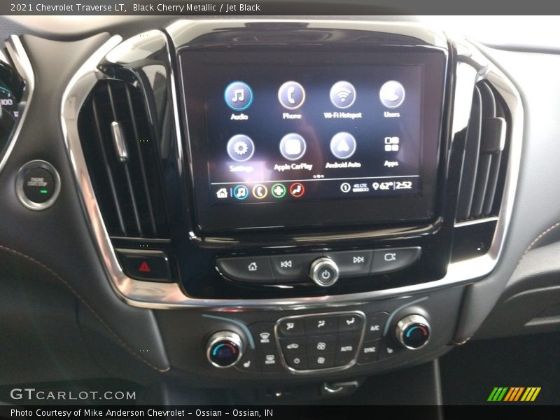 Black Cherry Metallic / Jet Black 2021 Chevrolet Traverse LT