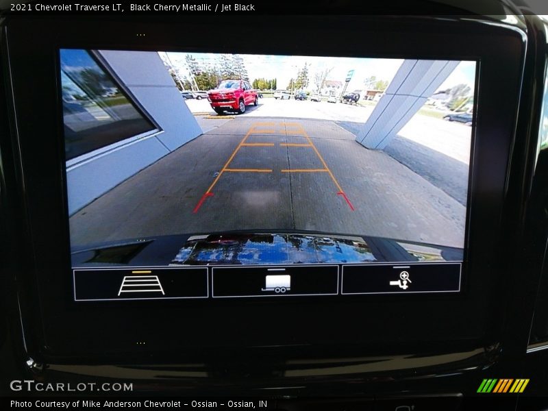 Black Cherry Metallic / Jet Black 2021 Chevrolet Traverse LT