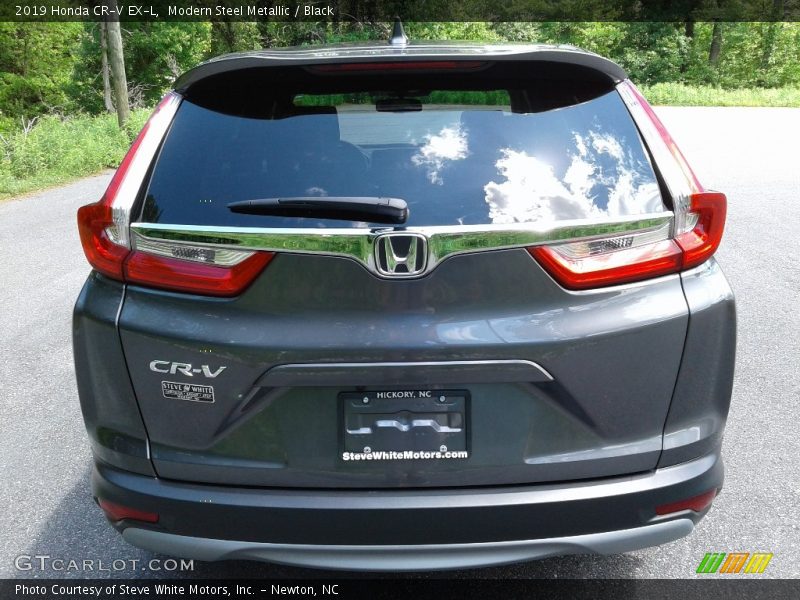 Modern Steel Metallic / Black 2019 Honda CR-V EX-L