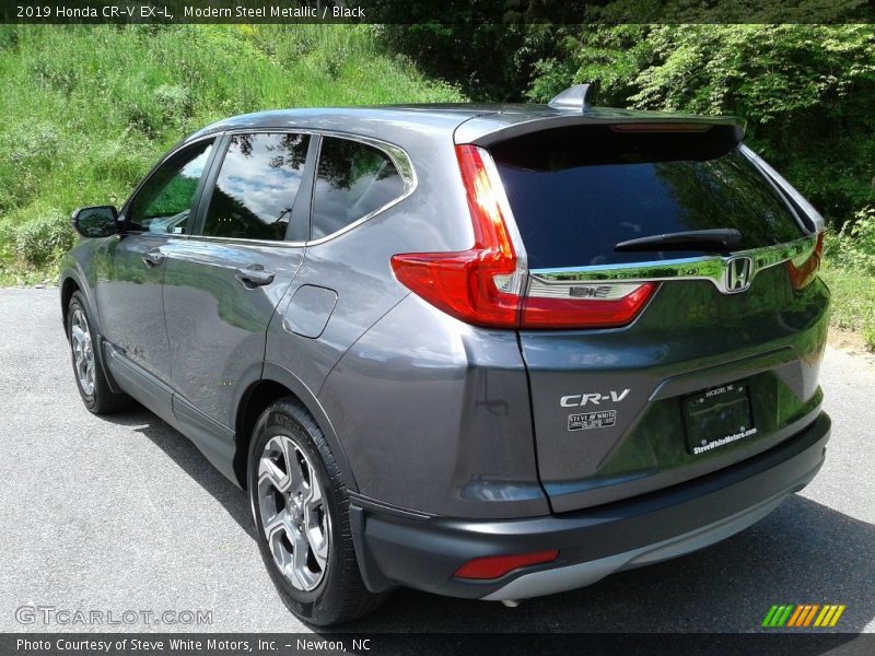 Modern Steel Metallic / Black 2019 Honda CR-V EX-L