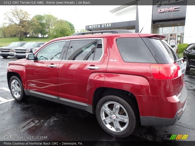 Merlot Jewel Metallic / Jet Black 2012 GMC Terrain SLE AWD