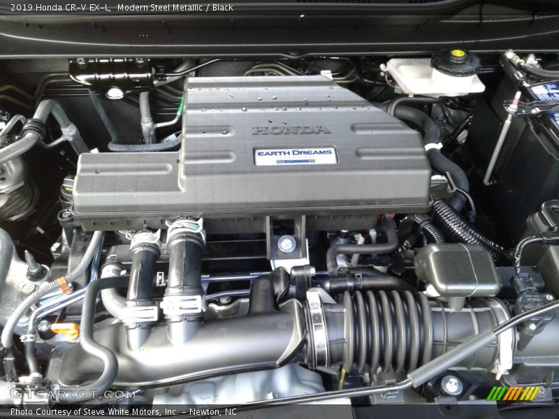 Modern Steel Metallic / Black 2019 Honda CR-V EX-L