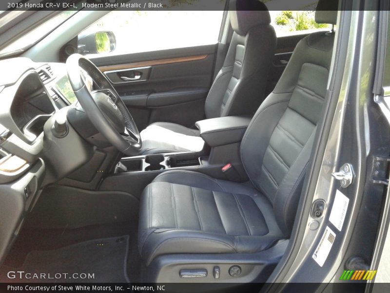 Modern Steel Metallic / Black 2019 Honda CR-V EX-L