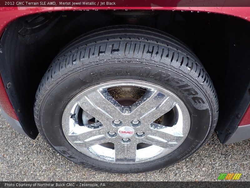 Merlot Jewel Metallic / Jet Black 2012 GMC Terrain SLE AWD