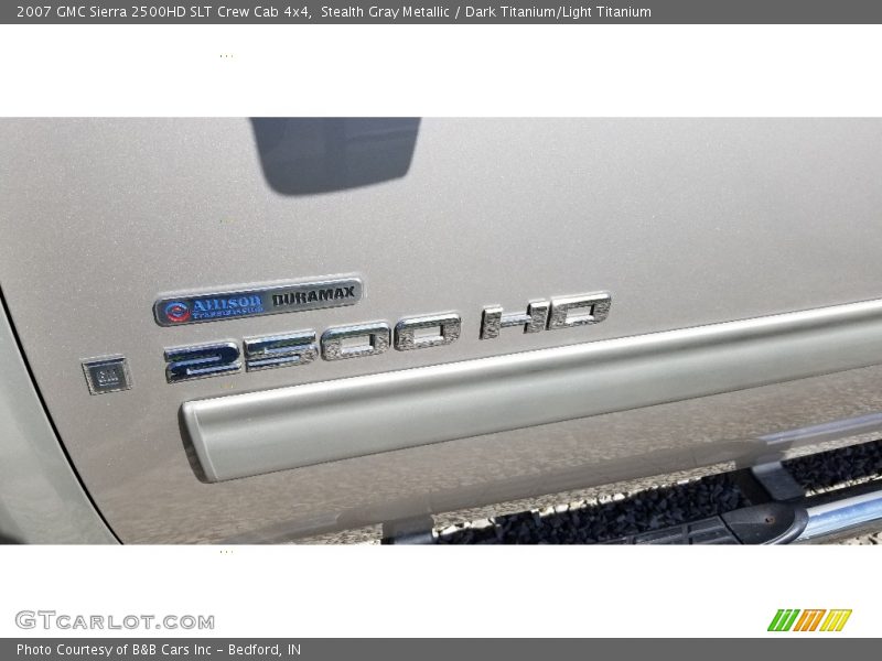 Stealth Gray Metallic / Dark Titanium/Light Titanium 2007 GMC Sierra 2500HD SLT Crew Cab 4x4