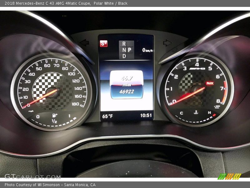 Polar White / Black 2018 Mercedes-Benz C 43 AMG 4Matic Coupe