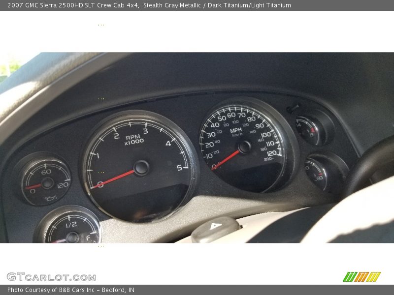 Stealth Gray Metallic / Dark Titanium/Light Titanium 2007 GMC Sierra 2500HD SLT Crew Cab 4x4