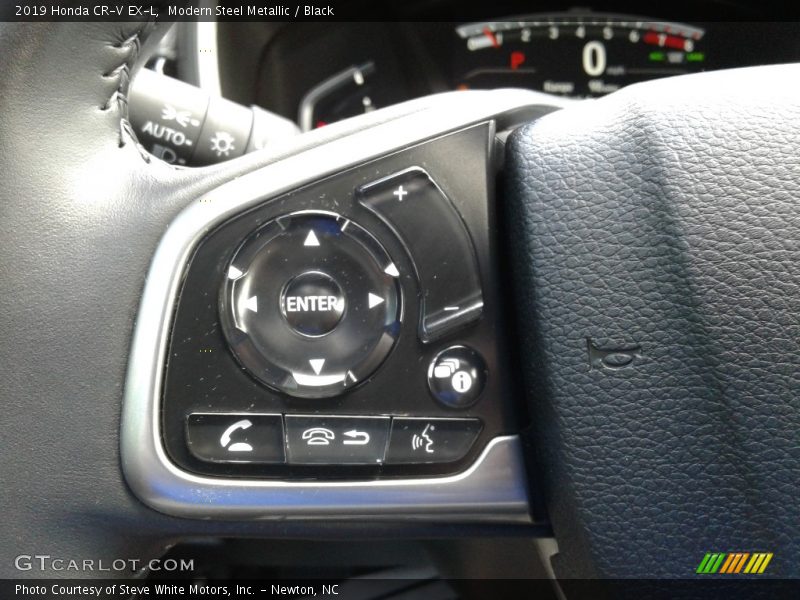 Modern Steel Metallic / Black 2019 Honda CR-V EX-L