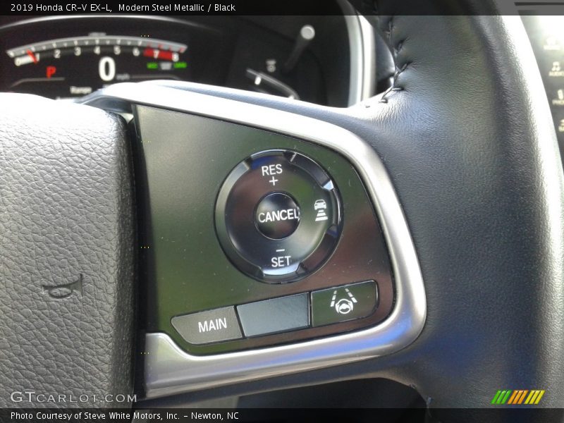 Modern Steel Metallic / Black 2019 Honda CR-V EX-L