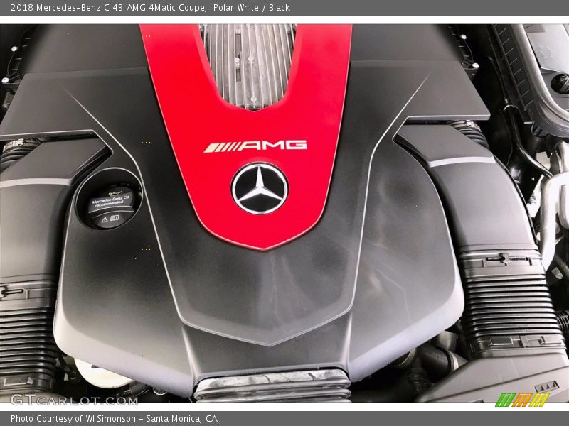 Polar White / Black 2018 Mercedes-Benz C 43 AMG 4Matic Coupe