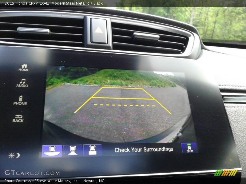 Modern Steel Metallic / Black 2019 Honda CR-V EX-L